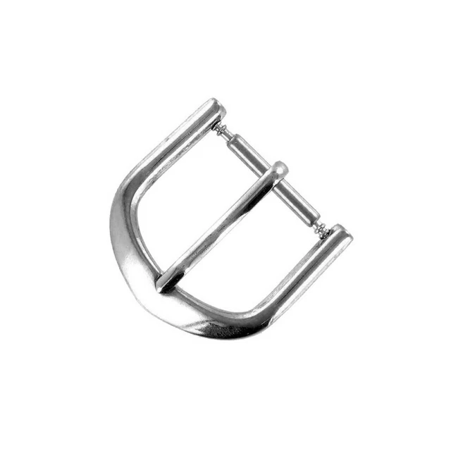 Boucle à Ardillon 14mm de remplacement en Métal Alloy Chromé pour Bracelet de Mo