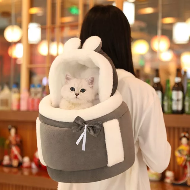 Plush For Outdoor Travel Pets Cage Cat Dogs Backpack Pet  Bags Pet Carrier Bag