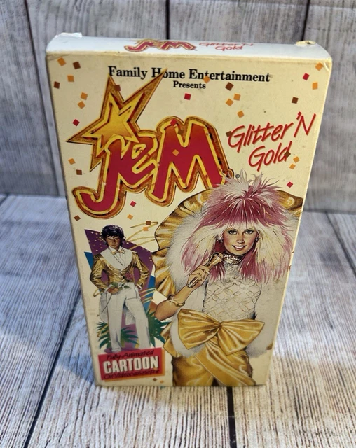 JEM GLITTER AND Gold VHS Family Home Entertainment Animated Series £11. ...