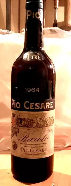 Vintage Bottle - Pio Cesare Barolo Clear Color 1964 0,72 lt.