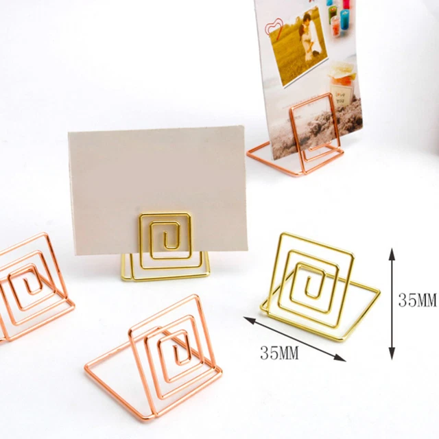 PLACE CARDS HOLDER Metal Memo Holder Office Memo Stand Table Number