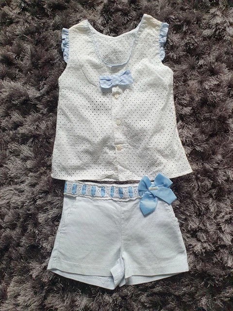Girls Spanish Miranda 2 Piece Lace Outfit Age 8 Years RRP £65 100% Authentic