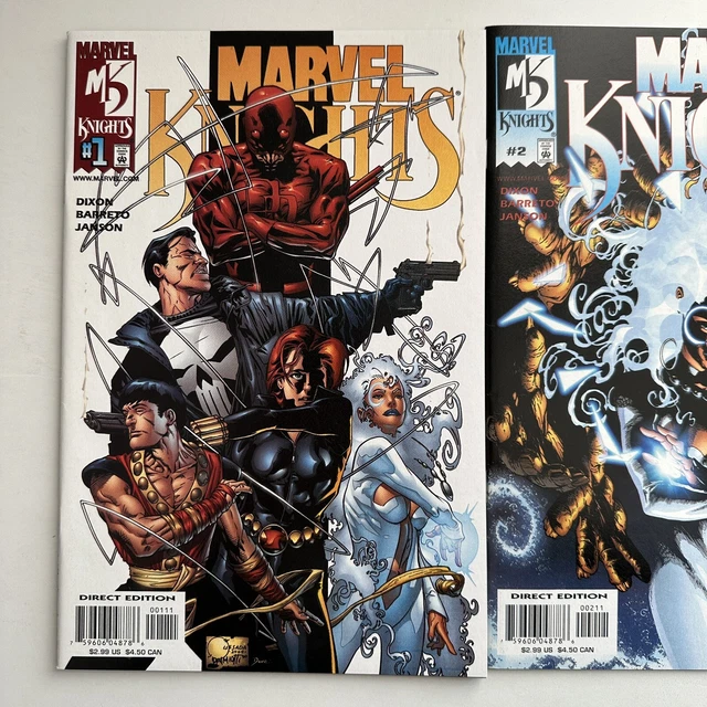 Marvel Comics Marvel Knights #1 2 3 NM Daredevil Punisher Black Widow 2000 2