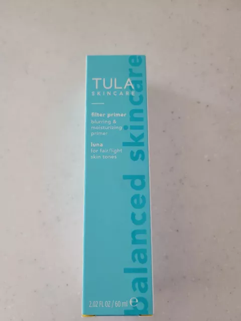 Nuevo filtro para el cuidado de la piel Tula imprimación 2,02 oz. Caja Luna (justa/ligera)
