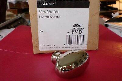 Baldwin 5025.055.IDM w/ 5048 rose Solid Brass (Dummy)  Polished Nickel New