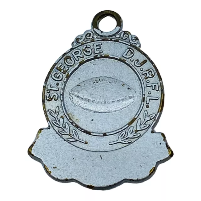 Vintage Medal St George Dragons D.J.R.F.L District Junior Rugby Football League