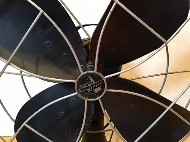 C1940 EMERSON ALTERNATING CURRENT metal fan 79648-AP-G oscillating 3 ...