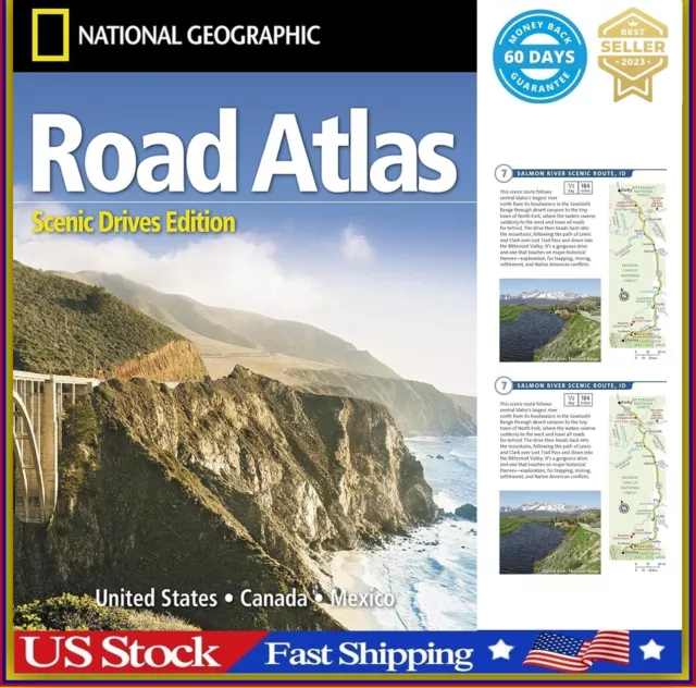 Rand Mcnally USA Road Atlas 2023 BEST Large Scale Travel Maps United States NEW