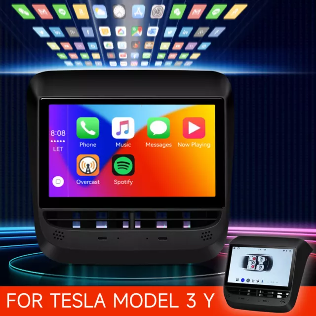 New Rear Seat LCD 7-Inch Touch Screen Entertainment System for Tesla Model 3 Y