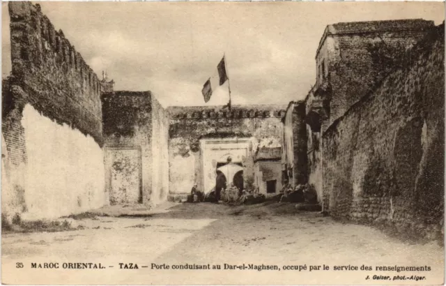 CPA AK MAROC Geiser Taza Porte conduisant au Dar-el-Maghsen (69119)