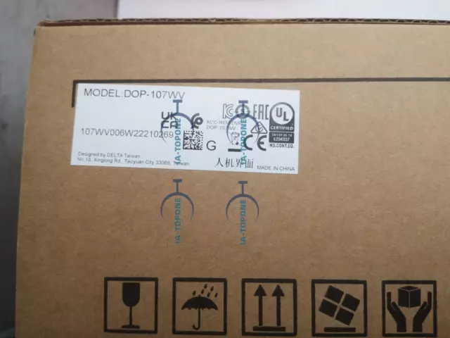 NEW DELTA DOP-107WV HMI Touch Screen DC+24V 2/350mA 7 Inch