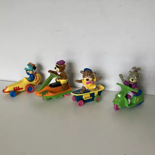 McDonald's 1992 YO YOGI! YOGI BEAR Squad happy meal car toys Complete Set Of 4