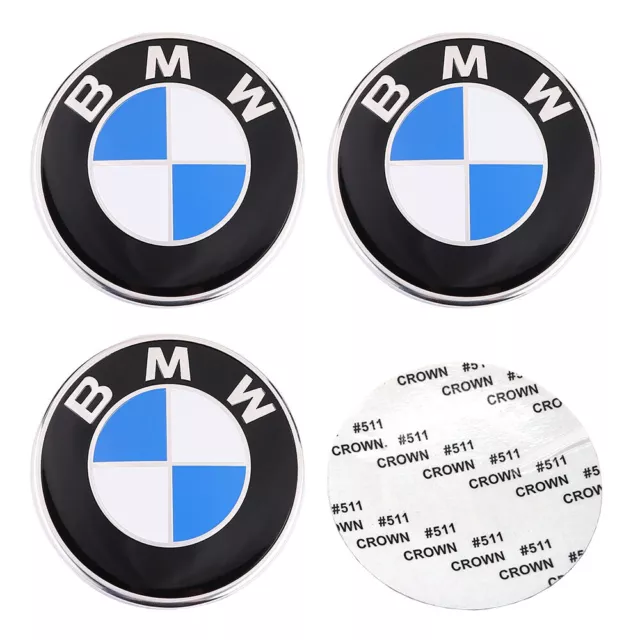 4 Stück Für BMW 70 mm Emblem Aufkleber Plakette Nabendeckel Kappe selbstklebend