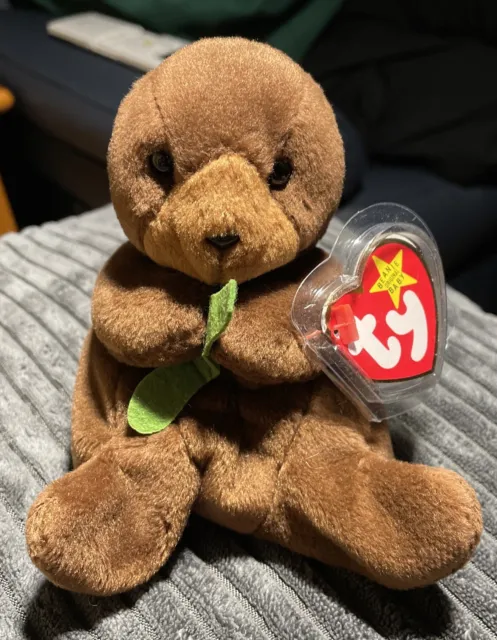 Ty Beanie Babies Seaweed the Otter From 1996. Owned From New. With tags.