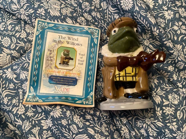 Wade Toad of Toad Hall Figure Collectors  Club yr 2000 from Wind in the Willows