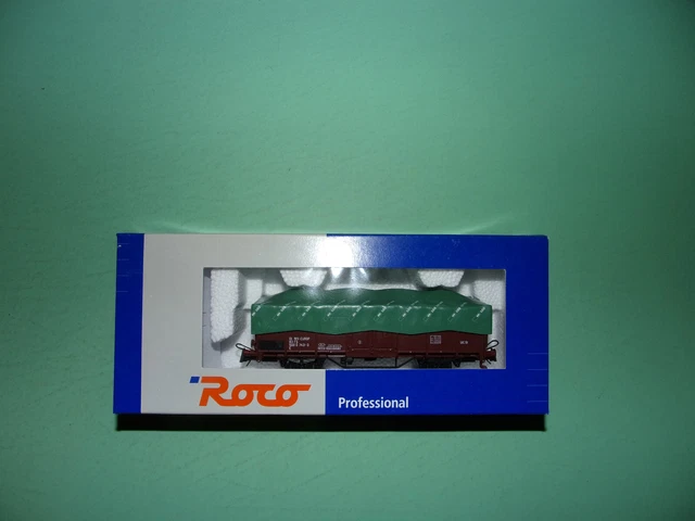 ROCO WAGON BÂCHÉ long EURO LUX CARGO CFL 47603 NEUF EUR 51,00 - PicClick FR