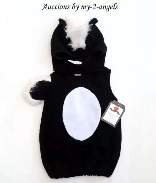 NEW Pottery Barn Kids BABY SKUNK HALLOWEEN COSTUME 6-12 9 MOS *little stinker