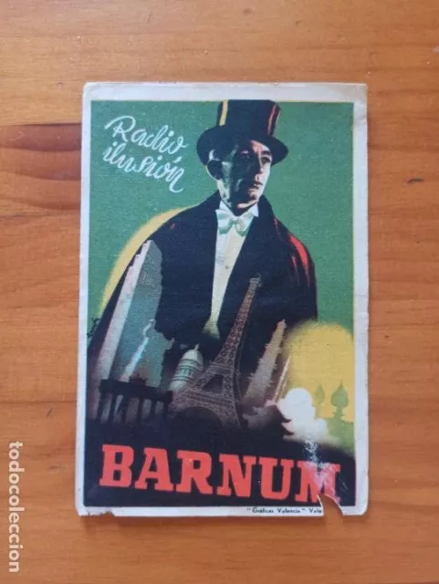 Folleto De Mano - Barnum - Radio Ilusion - Gran Teatro Falla (150)