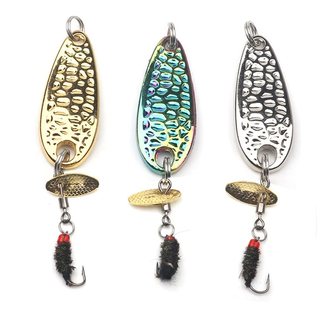 🎣 Cuillère Métal Vintage - Appât De Pêche Forme Poisson (eau Douce)