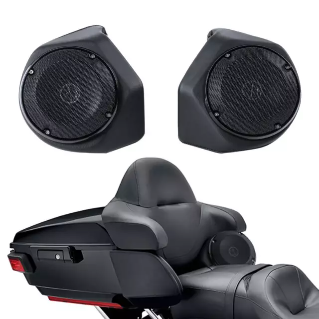 Rear Trunk 6.5" Speakers Pods Fit For Harley Tour Pak Street Road Glide 14-2022