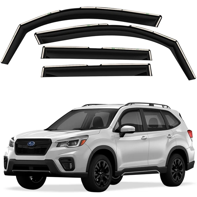 Sun Rain Visors Wind Rain Guards for 2019-2023 Subaru Forester