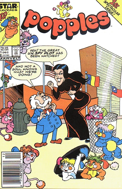 POPPLES (1986 Series) #1 NEWSSTAND Fine Comics Book
