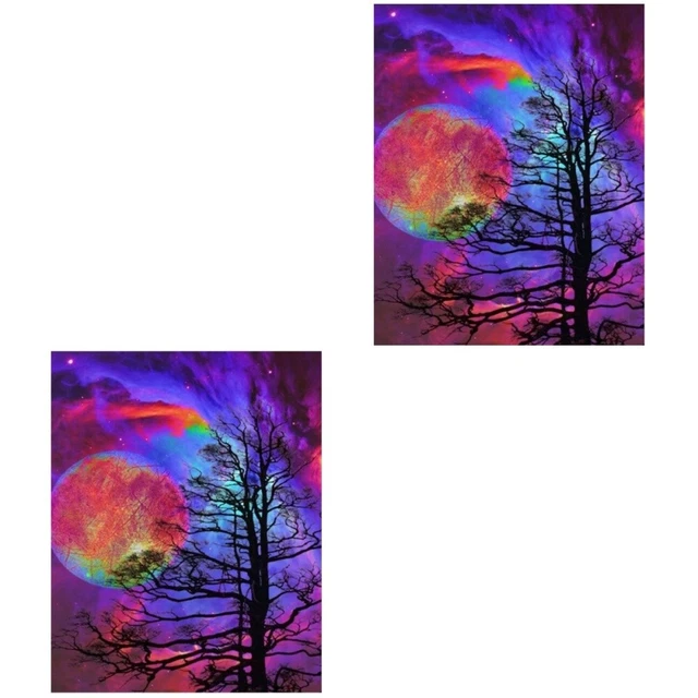 2 stücke perlen malerei landschaft bild malerei by diamant cross stitch kit