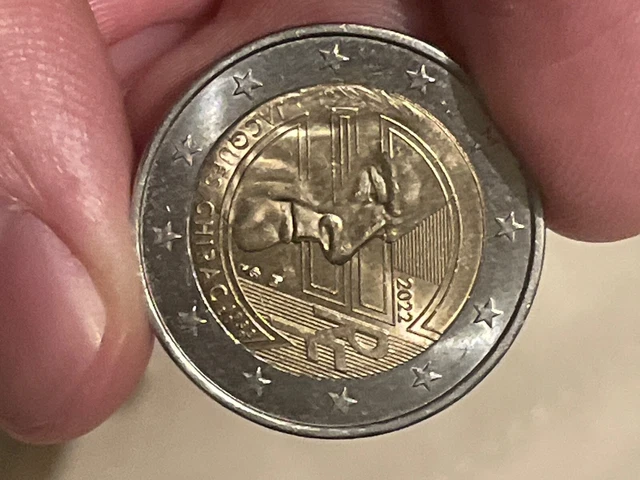 RARE PIÈCE DE 2 euros, France 2022, Jacques Chirac commémorative EUR