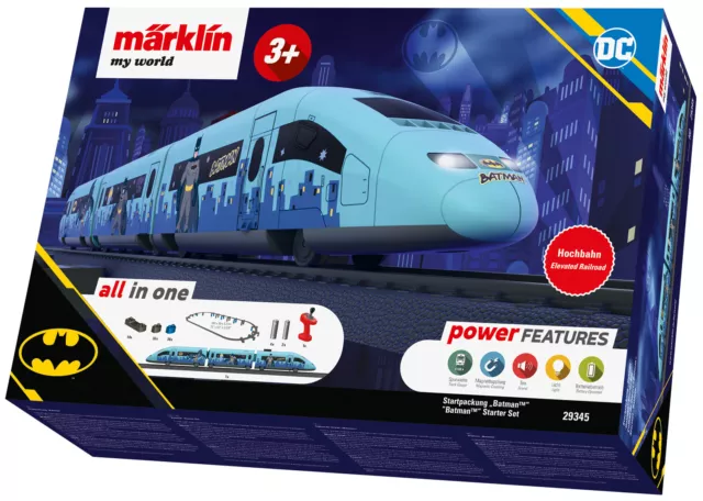 Marklin 29345 HO My World Batman High-Speed Train Starter Set