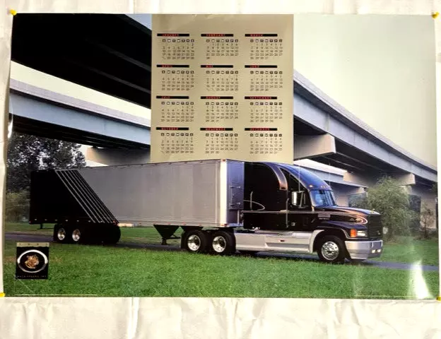 Original Mack Truck 1993 Calendar Poster, 36" x 24"