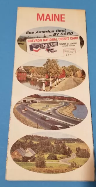 1967 Maine Road Map Chevron