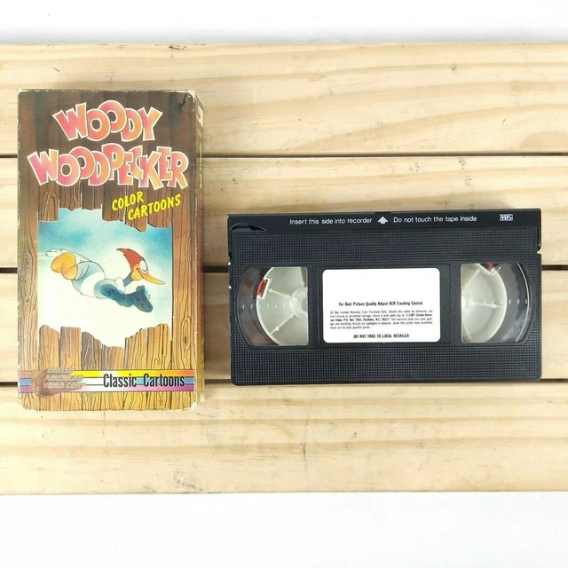 WOODY WOODPECKER VHS bande vidéo drone 1987 dessins animés classiques