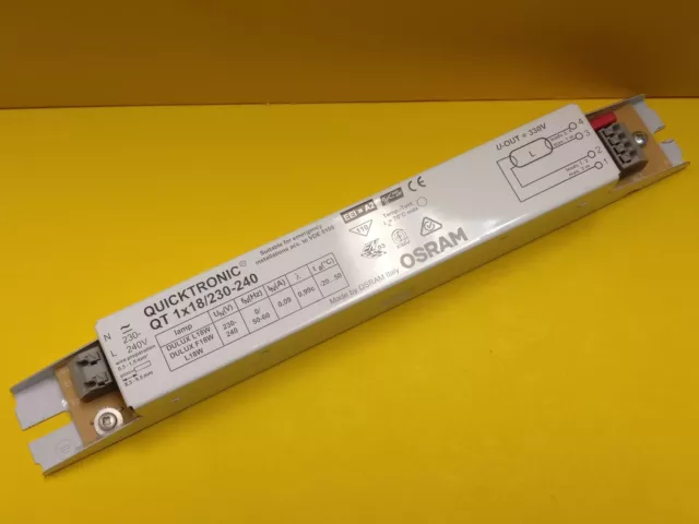 OSRAM Quicktronic QT 1x18/230-240 Ballast - Dulux F / L Fluorescent / QT 1 x 18w