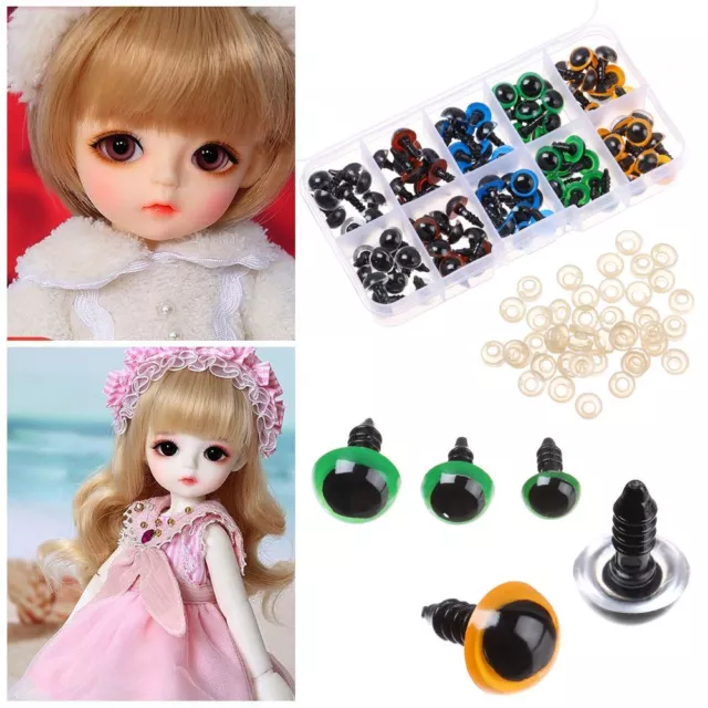 Mix Color Toys Crochet Accessories 8-12mm Animal Safety Eyes Dolls Eyes Craft