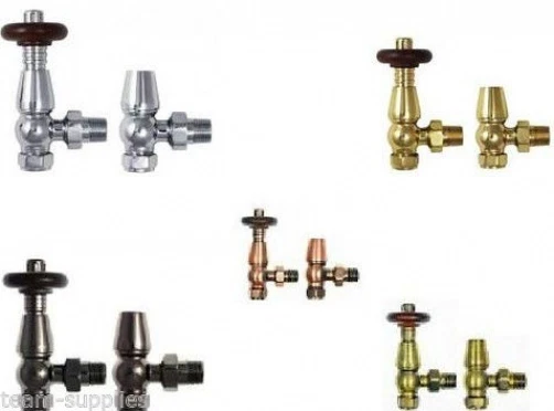 Bentley Traditional Thermostatic Radiator Valve and Lockshield Pack Pair