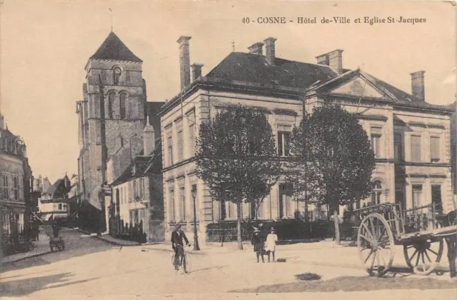 Cpa 58 Cosne City Hotel Church St Jacques