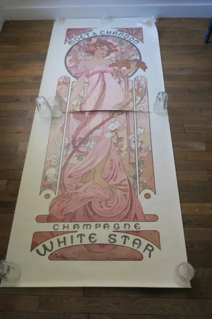 Poster de porte A. MUCHA: Champagne Moët & Chandon