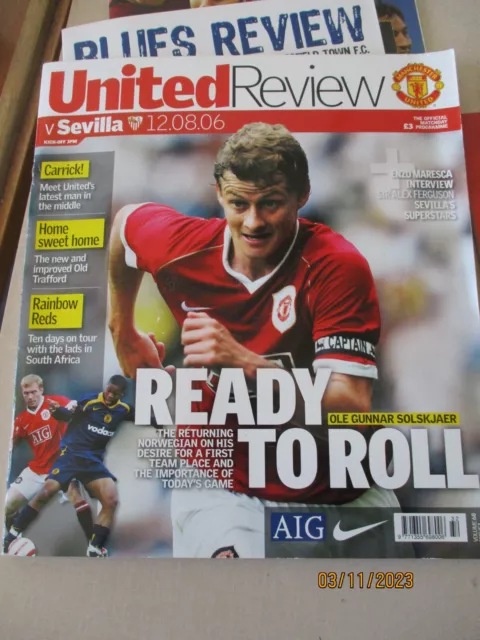 12.08.2006 Manchester United v Sevilla Friendly