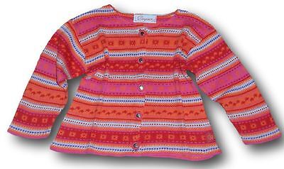 Cardigan maglione maglia coprispalle cotone CLAYEUX bimba bambina 4 anni