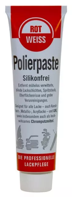 (67,10 EUR/L) ROTWEISS Polierpaste 100ml