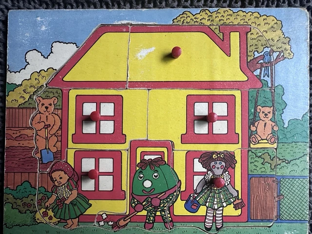 VINTAGE BBC PLAY School Tray Wooden Inset Puzzle £4.50 - PicClick UK