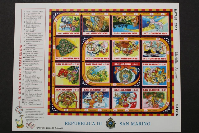 San Marino, MiNr. 2120-2135 Zd-Bogen, postfrisch / MNH - 202263