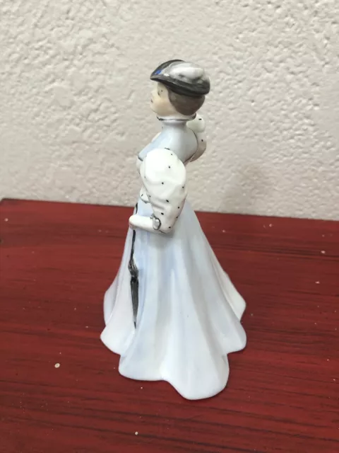 Coalport Elaine Figurine 3/85 England Bone China 5.25" 1890's Fashion Rare HTF 3