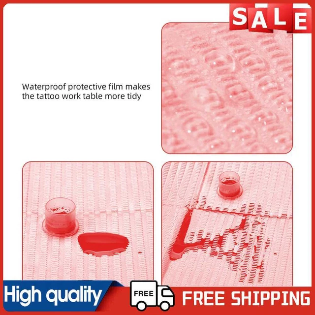 Sábana de cama sanitaria antiaceite para mesa de tatuaje desechable (125 piezas) (rosa)