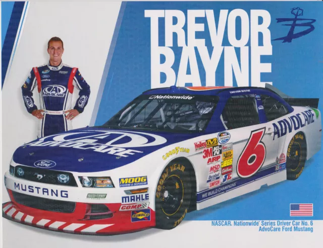 2014 Trevor Bayne "Advocare"#6 Nascar Nationwide Series Postcard