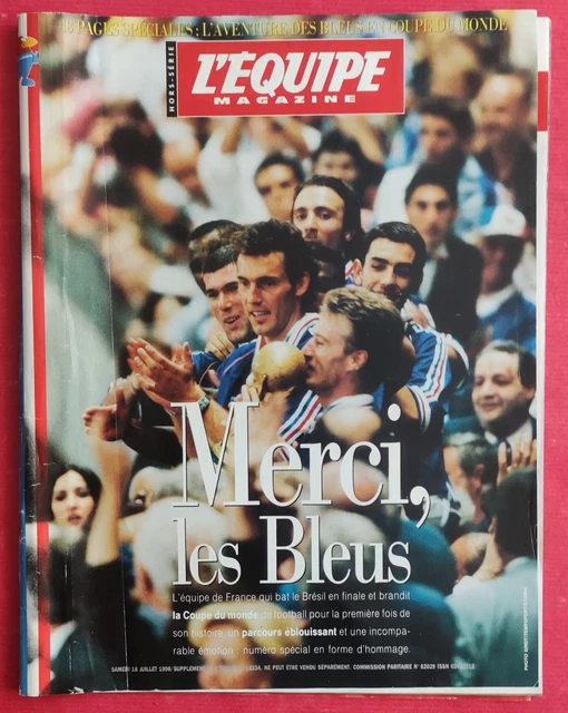 L'ÉQUIPE MAGAZINE – SPÉCIAL COUPE DU MONDE FRANCE 98 – 12 JUILLET 1998 (100% France)