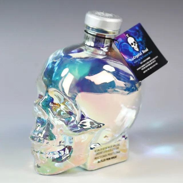 Aurora Borealis Dan Aykroyd Crystal Head Iridescent Skull empty 750ml Bottle