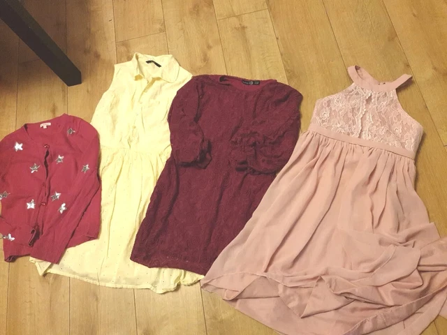 Girls Age 11-12 Years Summer/Party Dress Bundle With Pretty Cardigan