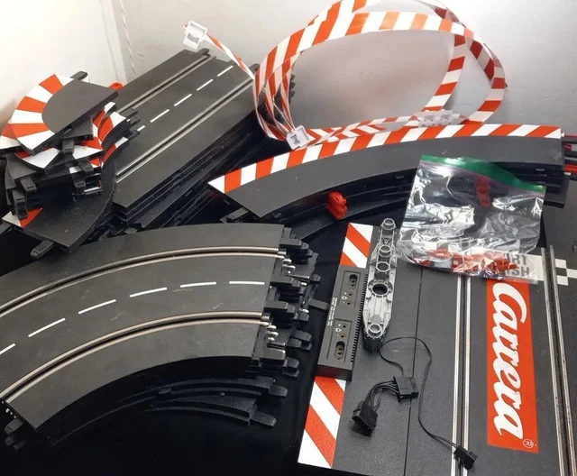 Lot Of Carrera evolution Straight Curved Banked Connections See Pics /103