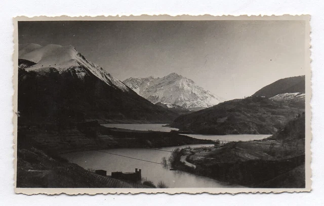 OLD PHOTO France La Mure surroundings of Grenoble 1937 landscape mountain snow